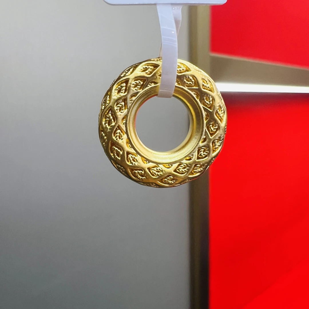 【莹莹专享】足金999 花丝平安扣 GP  1.08  纳金添福