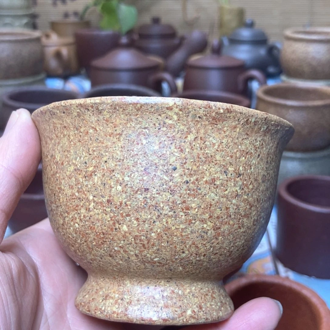 茶杯紫砂16目手工泥240毫升