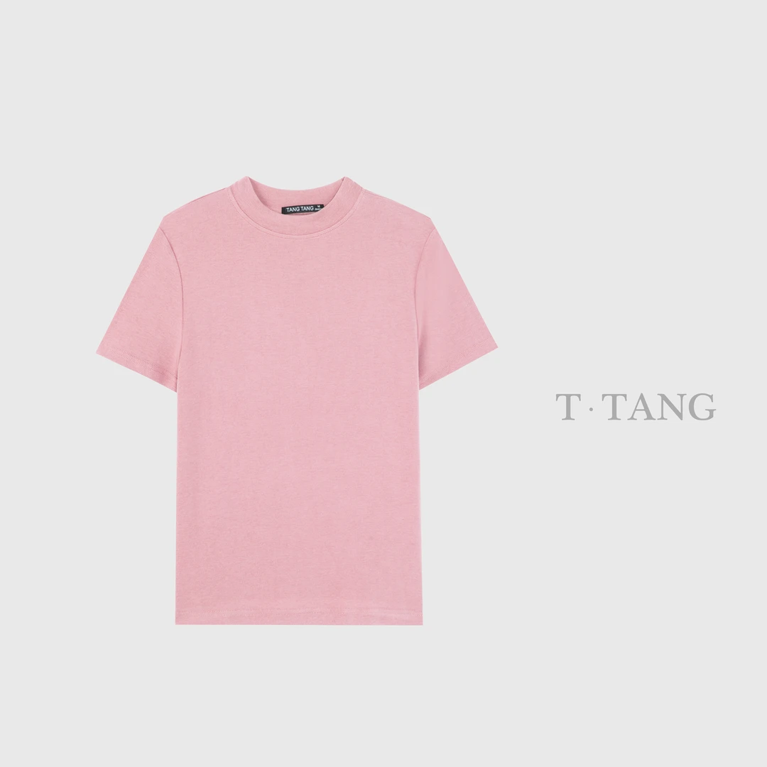 FL秋季亲肤柔软时尚修身显瘦纯色百搭T恤【2300】