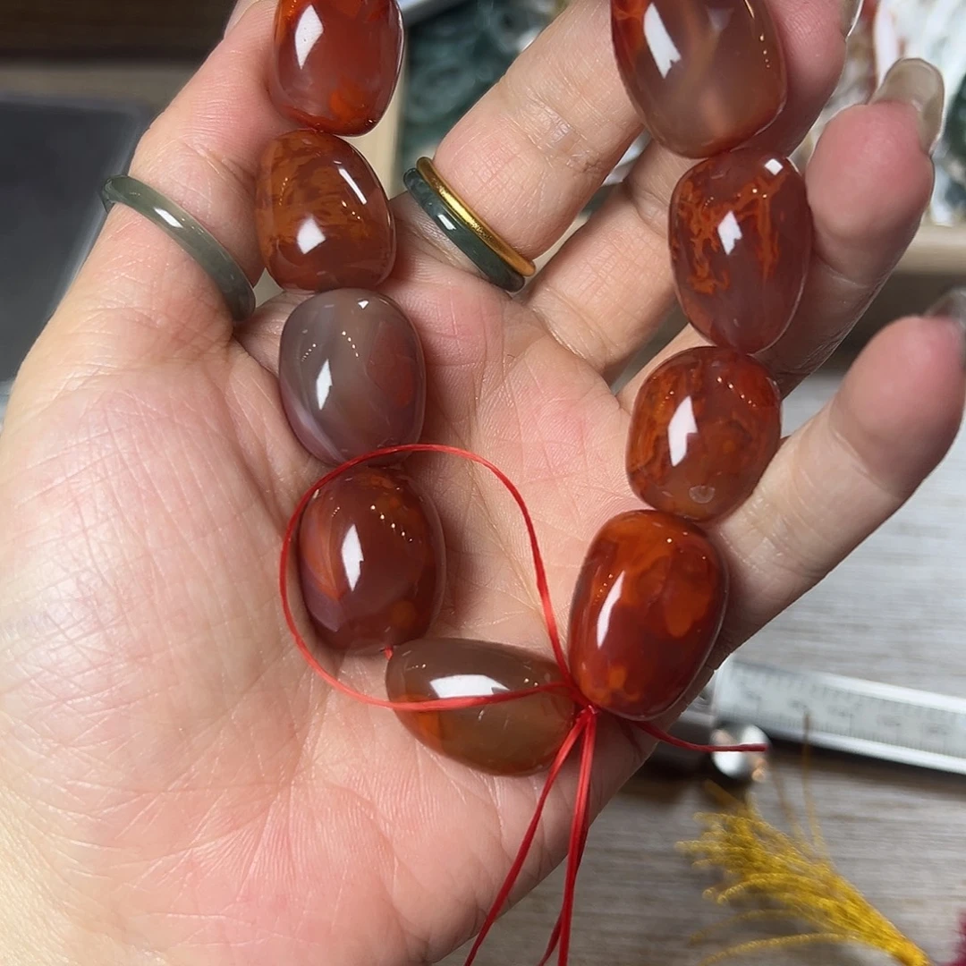 非金属DIY散珠配件红随型