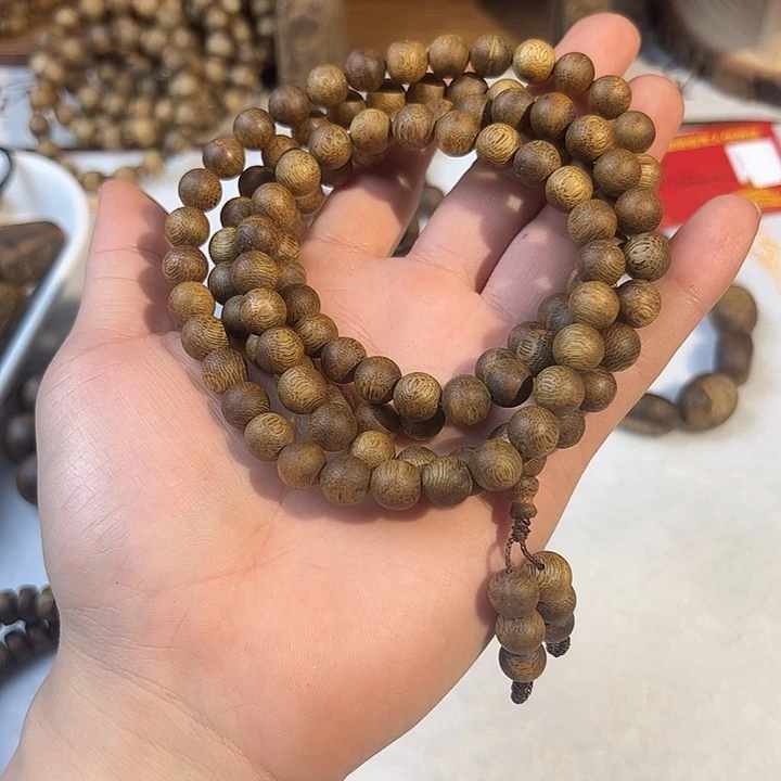 沉香手串09多圈白棋多样性发一条