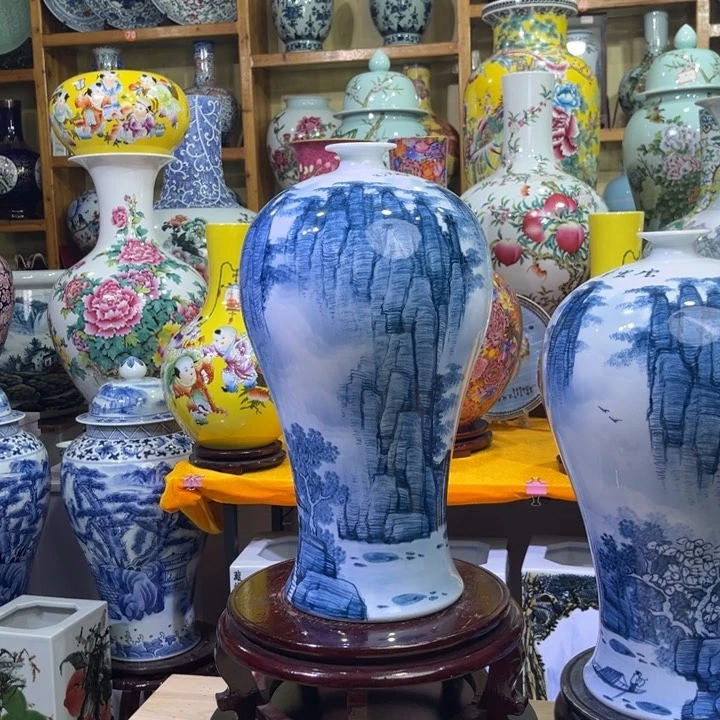 景德镇陶瓷花钱摆件