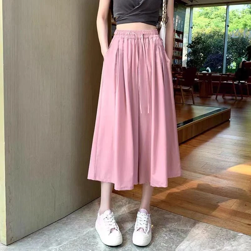 2403 夏季女士冰丝裤裙-YK