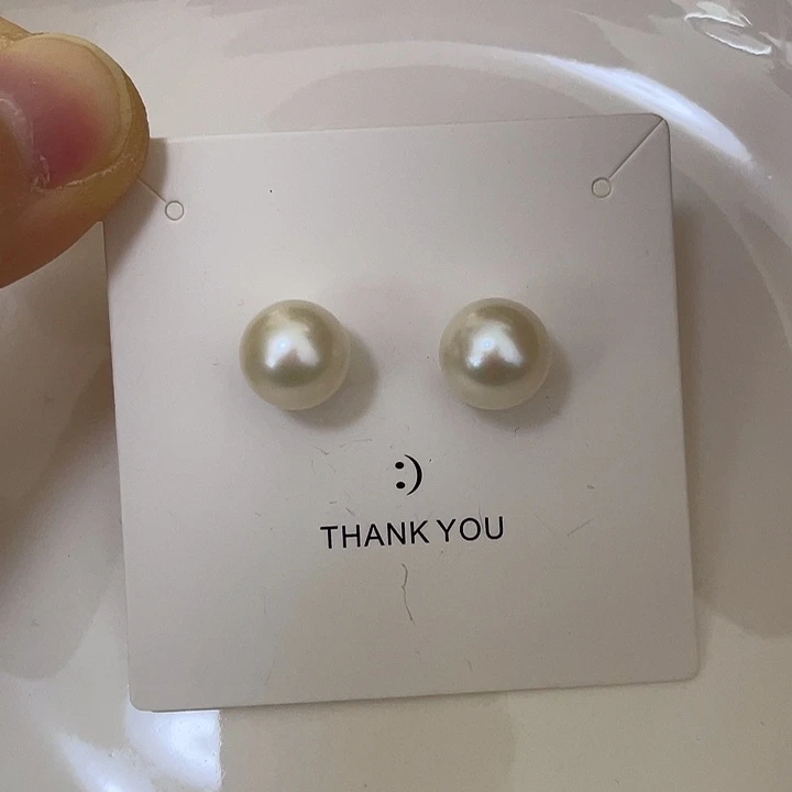 银S925镶嵌耳饰淡水珍珠