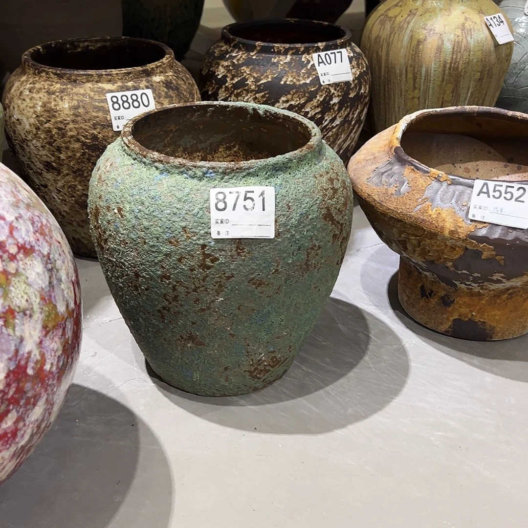 瓶8751高25口15已打孔陶瓷花瓶