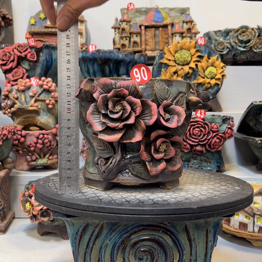 陶瓷90号陶然花盆