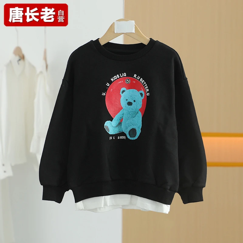 【唐长老自营】货号49111童装春秋时尚印花卫衣YY-TZ