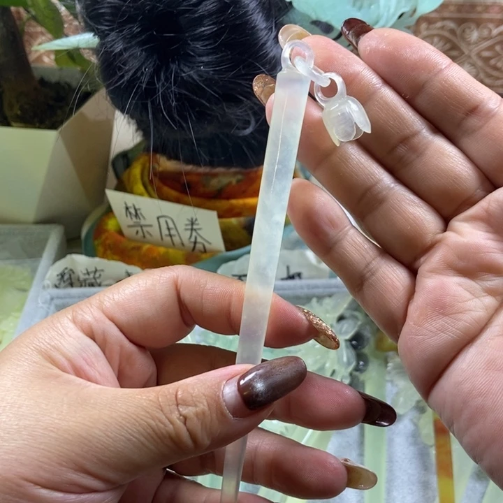 未镶嵌蛇纹石玉发饰