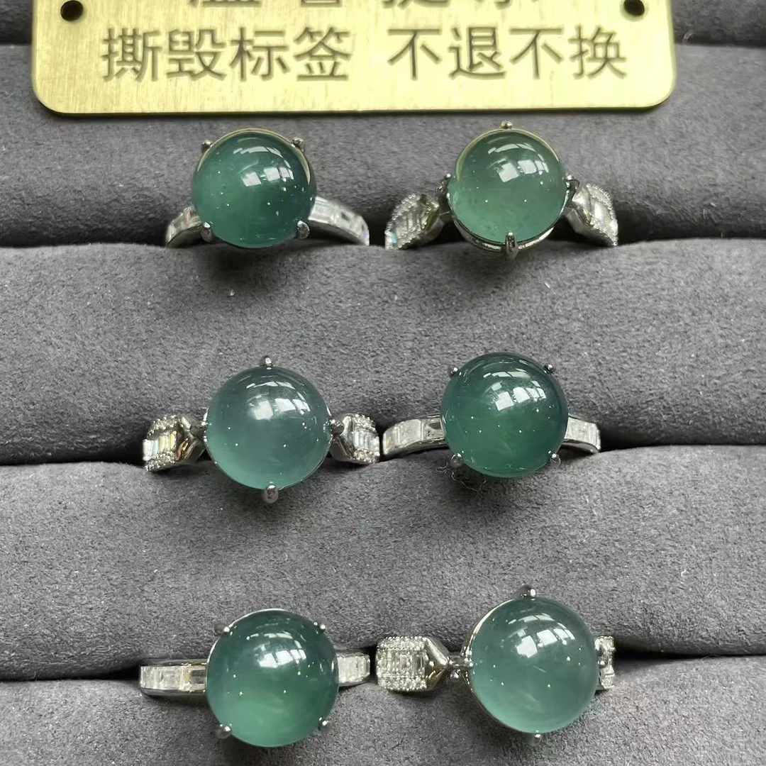 翡翠戒指多样性发其一@k【商城】（戒托形状多样性发）