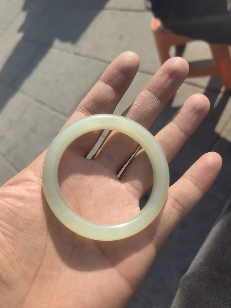 和田玉高冰晴水手镯天佑