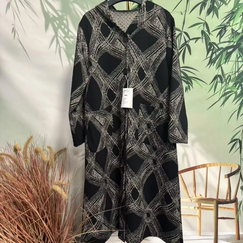 418-新款秋装中年妈妈装中长款外套