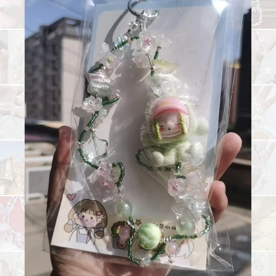 DIY手工玲兰花装饰挂件适用于车载和娃娃车装饰