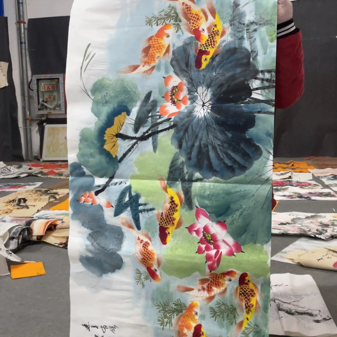 国画国画作品画心一张