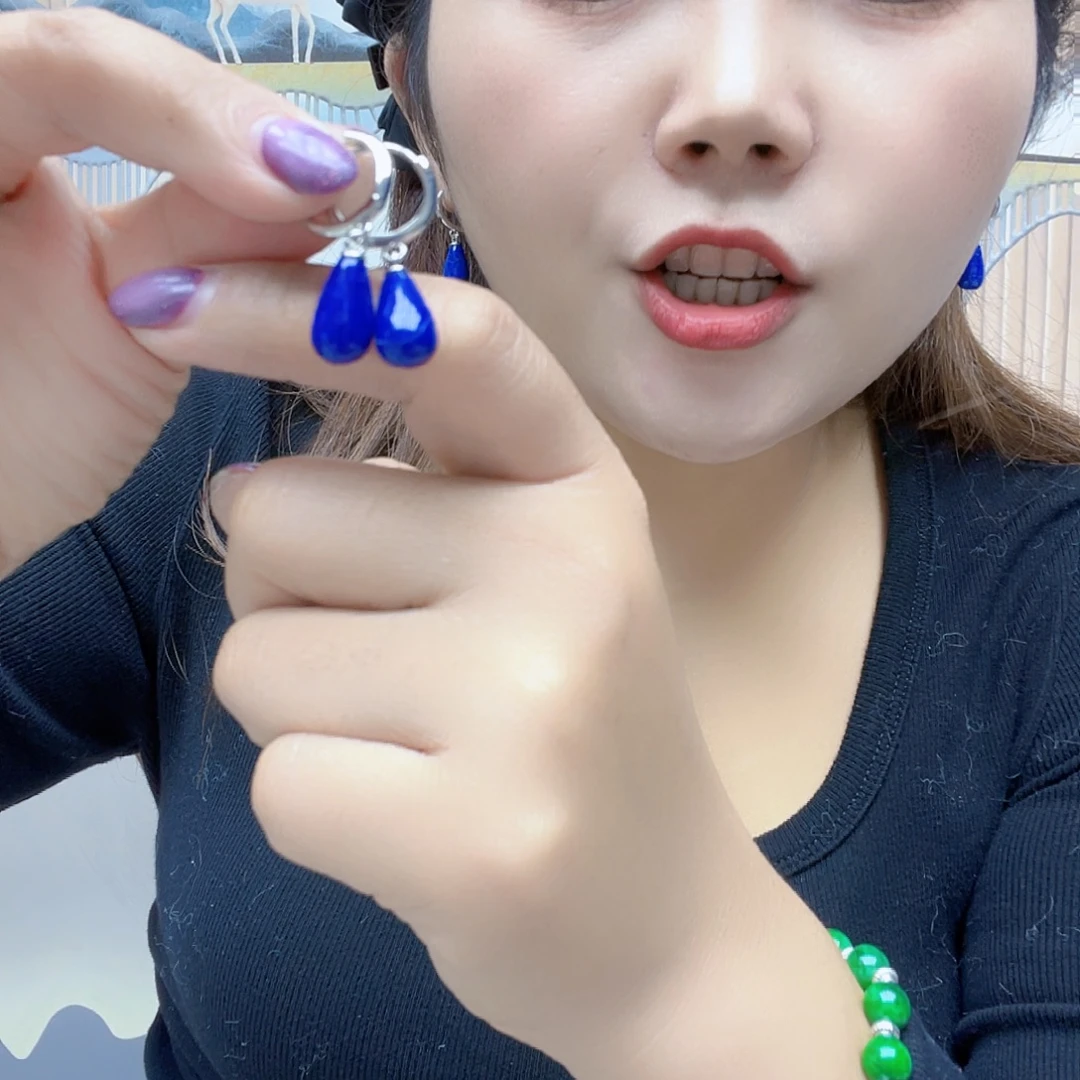 青金石合金耳饰耳坠