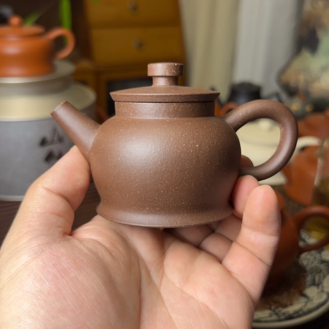 茶壶紫砂中瑕华灯2紫泥