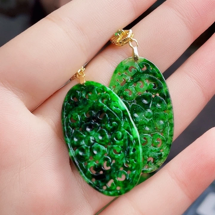 翡翠银S925镶嵌颈饰多样性