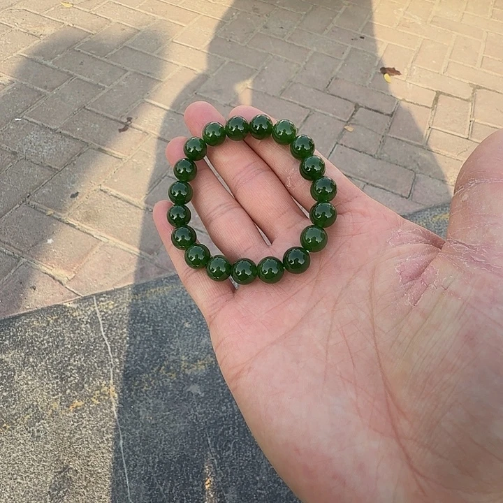 和田玉（碧玉）未镶嵌手链