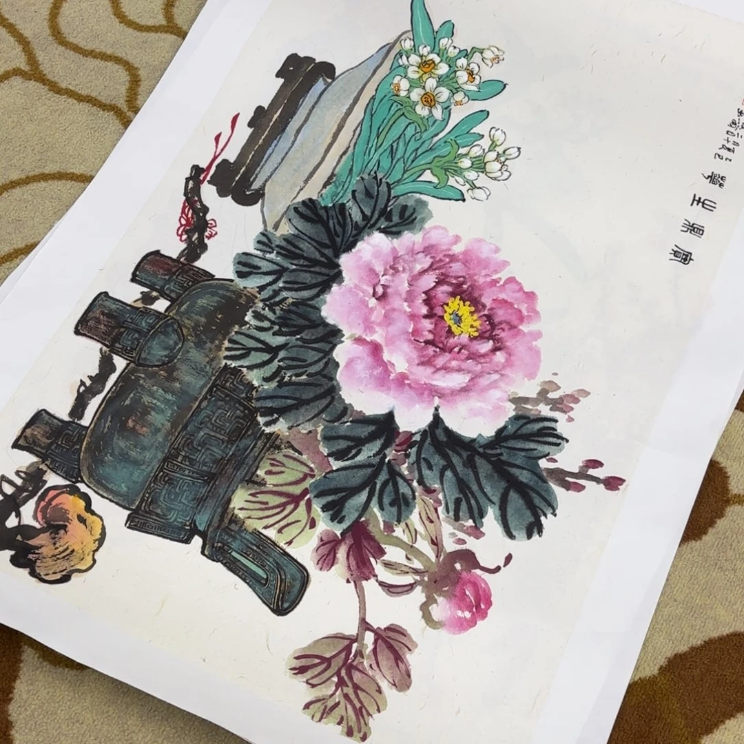 二***姐国画叶成兰花鸟艺