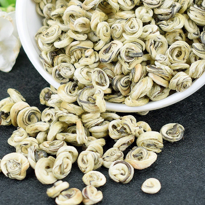 【白雪玉螺王】茉莉花茶 2025年新茶高窨浓香横县龙毫白玉螺