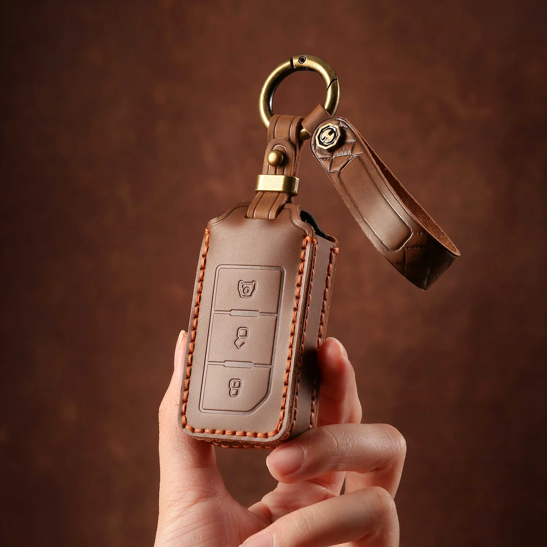 50：北汽钥匙保护套：钥匙包钥匙套钥匙保护套真皮钥匙套