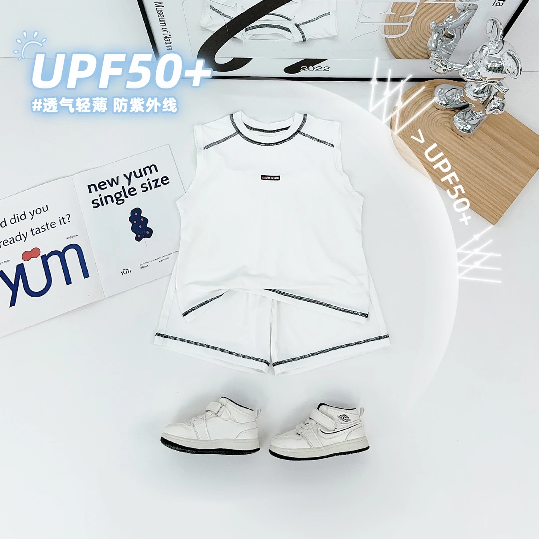 儿童装夏装背心套装无袖男童夏季2025新款 BQ25697Y 悠悠童话童装