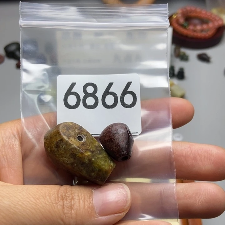 邢***树蛇纹石玉未镶嵌项链
