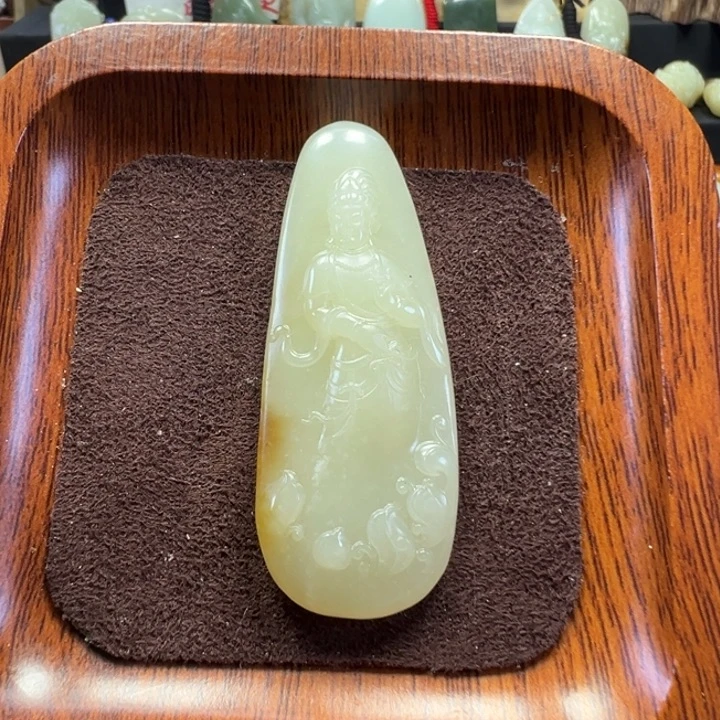 和田玉未镶嵌吊坠(不含链)