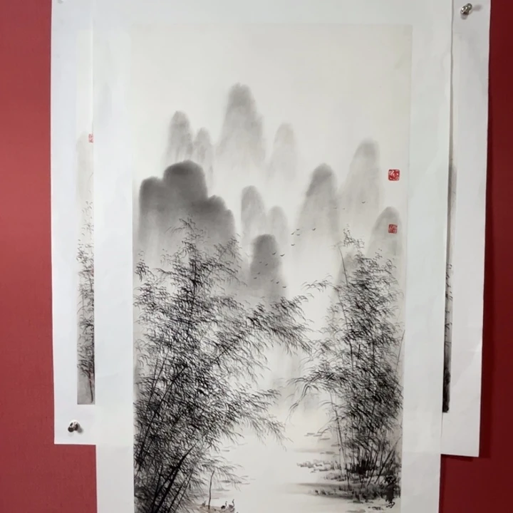 无***计国画精品手绘作品