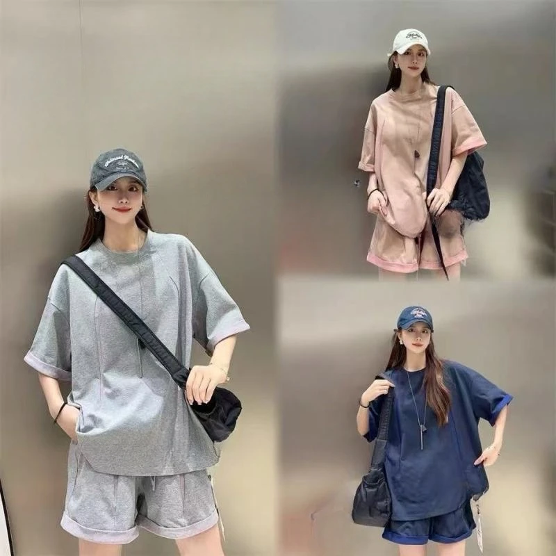 晶姐-79206欧货女装春夏季简约韩版网红春夏洋气时尚百搭两件套