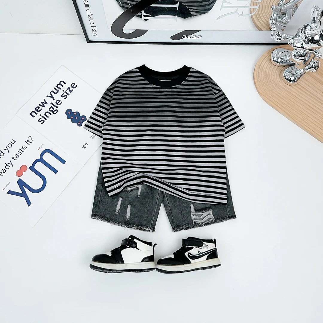 儿童短袖T恤夏季男童衣服夏装2025新款潮 BQ25222Y 悠悠童话童装