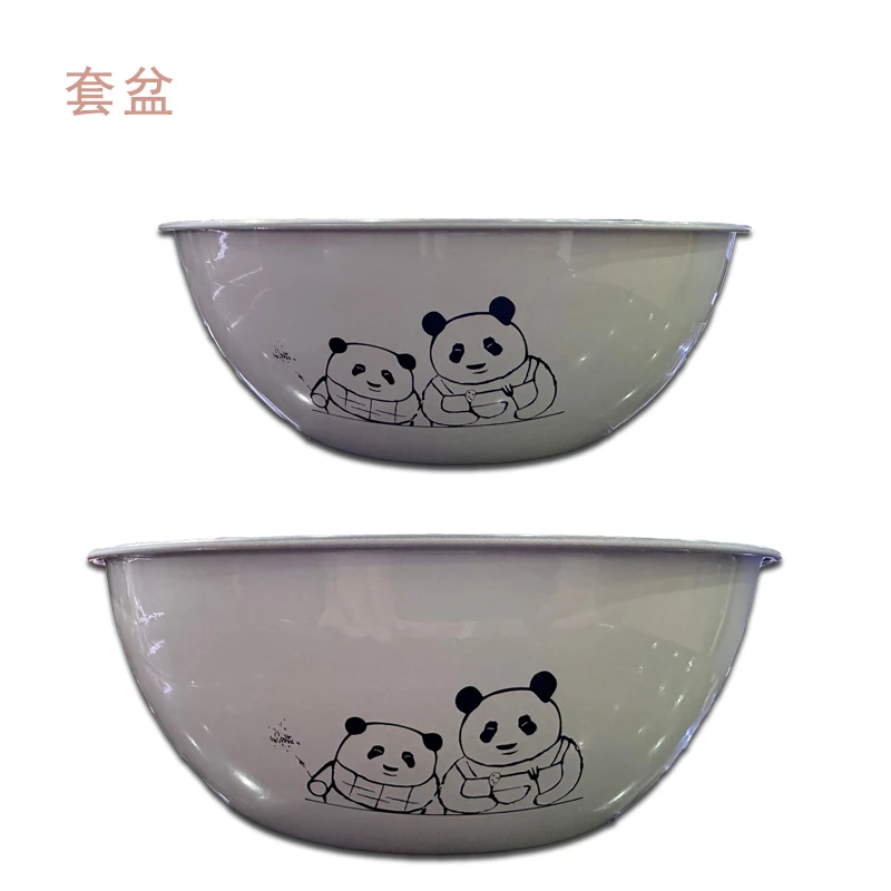 花叶不锈钢套盆刻度盆