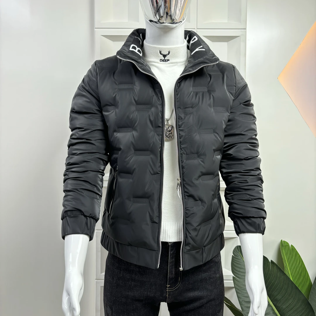 冬季男士立领修身棉衣时尚潮流保暖百搭外套男款短款休闲