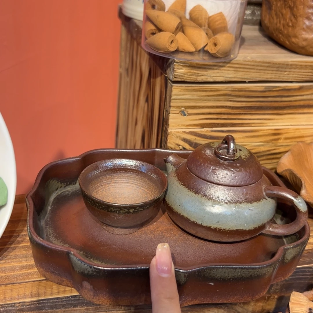 裸烧老岩泥原矿茶具