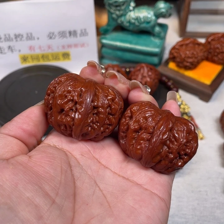 做***生吊坠文玩核桃元宝4LXP#00#