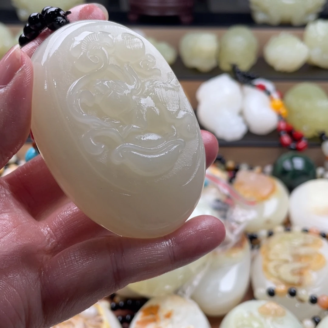 闲***忙石材天然古青石手把件