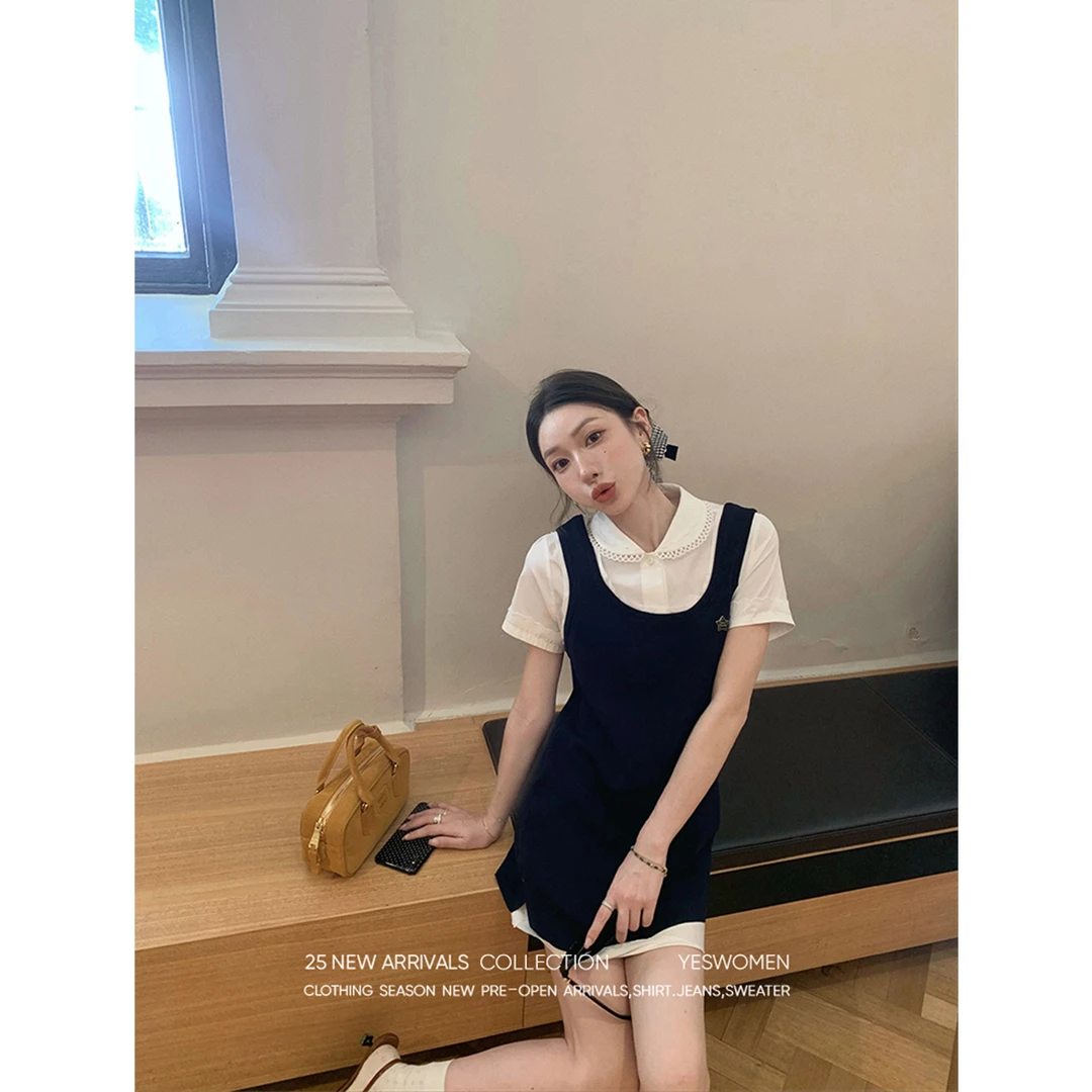 【陈西贝专属】YESWOMENMiu系少女·减龄感叠穿细节拉满背心裙