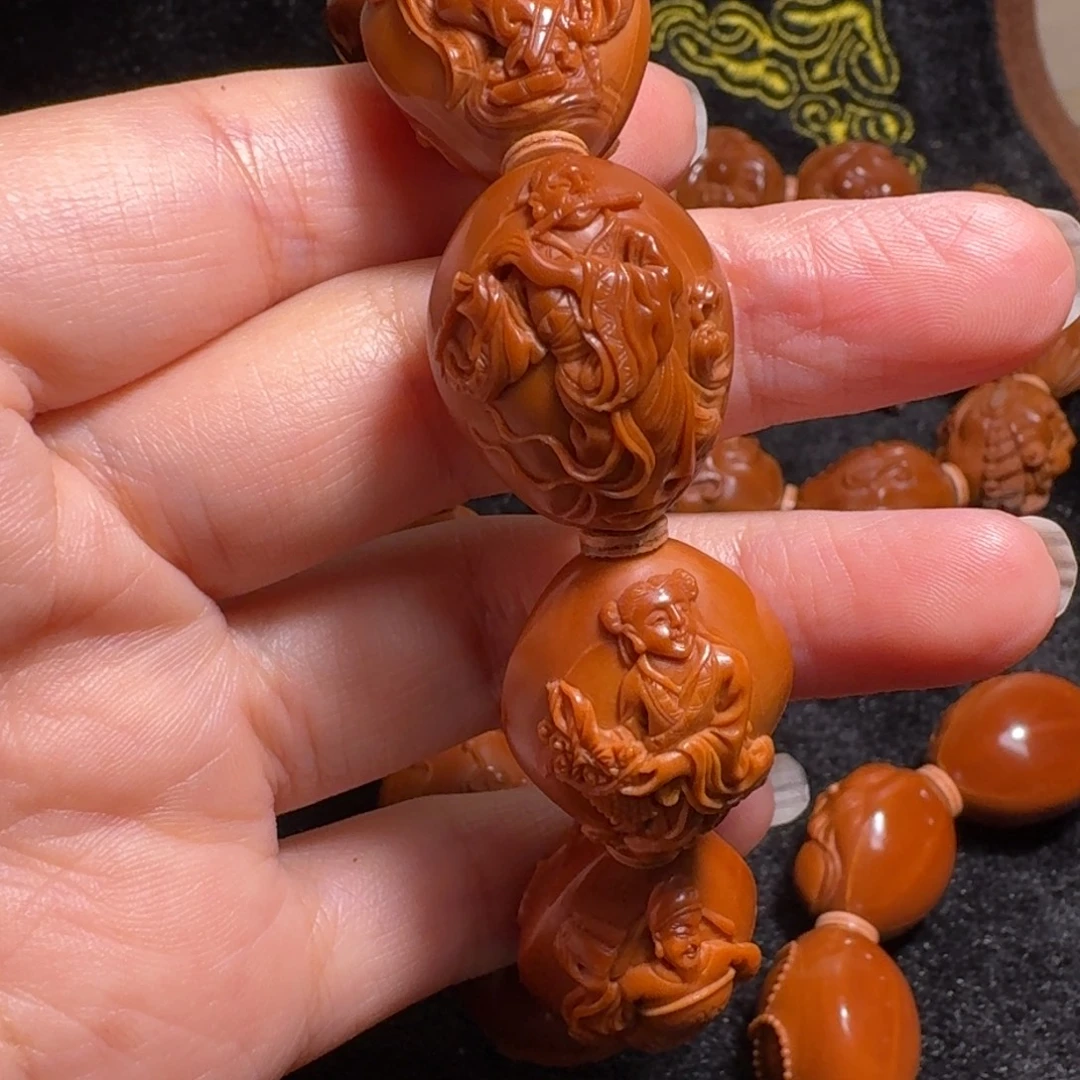 茶***树手串/手链橄榄核橄榄核雕