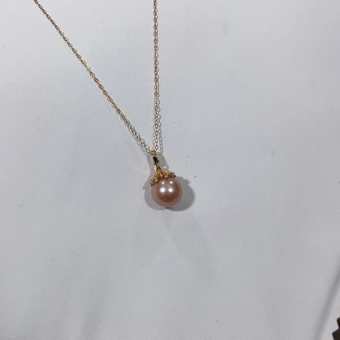 淡水珍珠颈饰银S925镶嵌