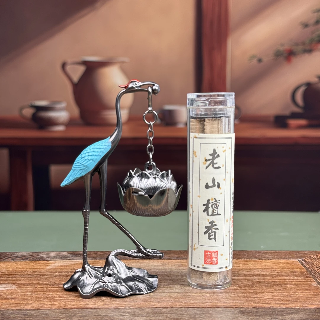 仙鹤莲花悬挂炉+老山檀香KK ZH86
