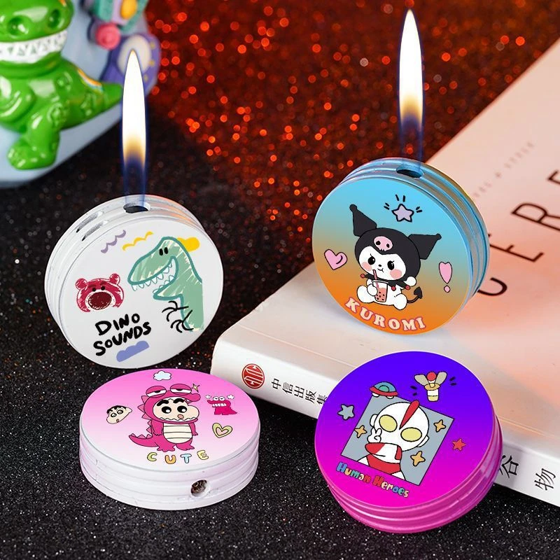 新款新款圆形可爱卡通库洛米创意炫酷个性送闺蜜男打火机