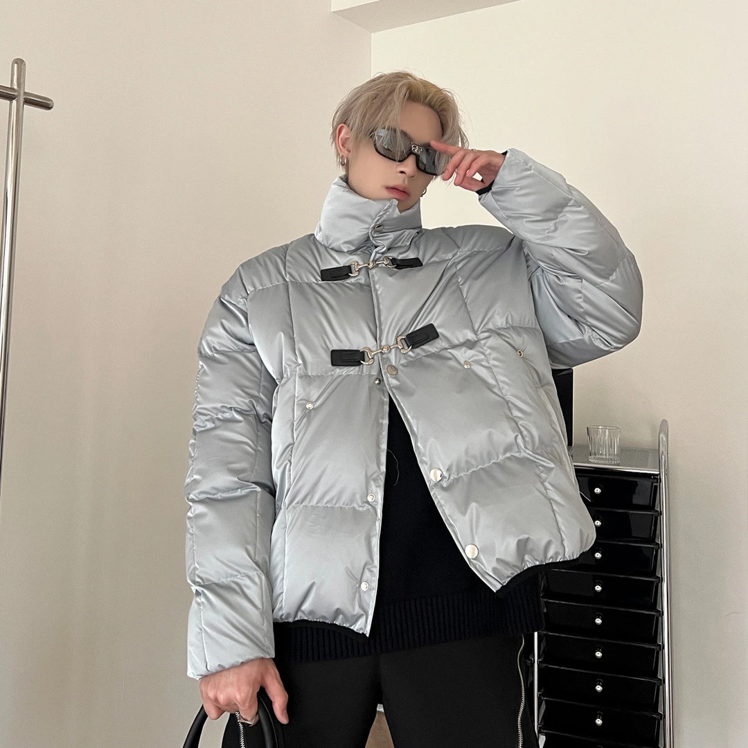 【立领皮扣棉服男】5分钟竞拍 价高者得！