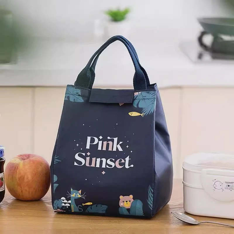 饭盒袋加厚铝箔保温冷藏手提午餐袋大容量学生上班族带饭的便当包