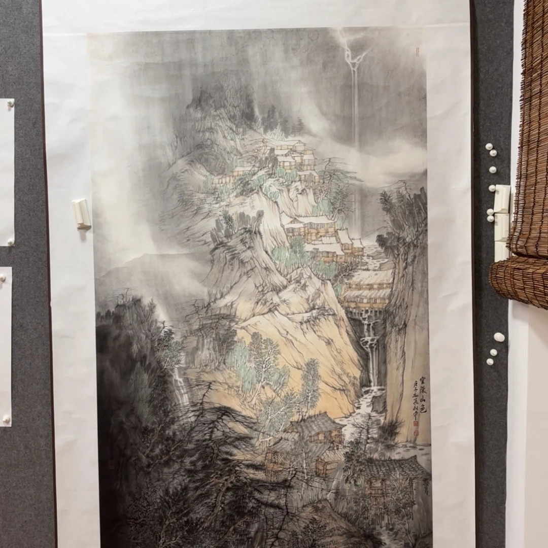 雲***心国画唐老师山水作品