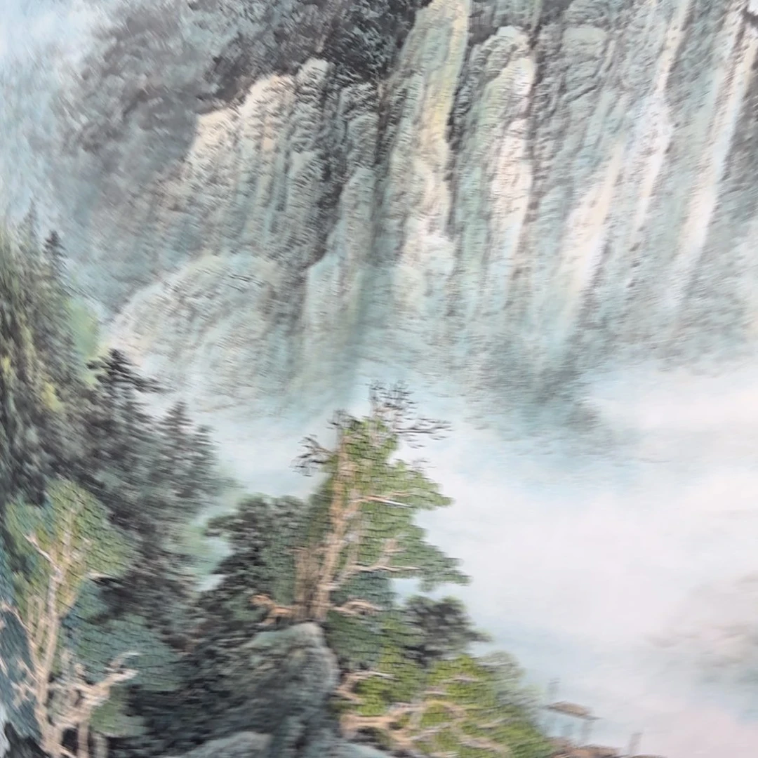 国画纯手绘山水花鸟作品