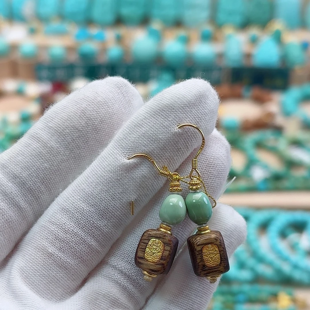 绿松石银S925镶嵌珠宝奇石