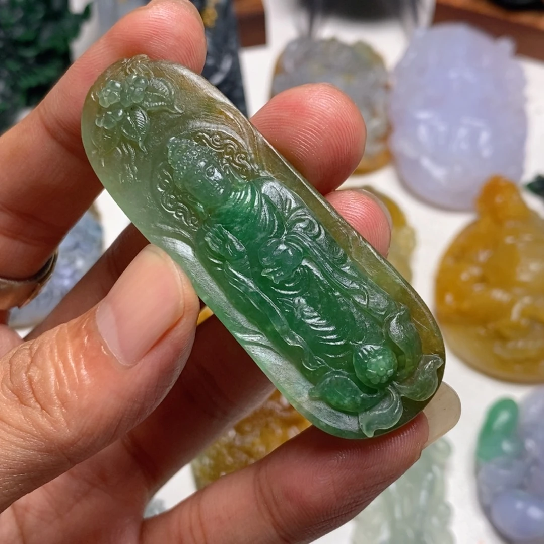 虎***9未镶嵌定制翡翠天然A货翡翠Z