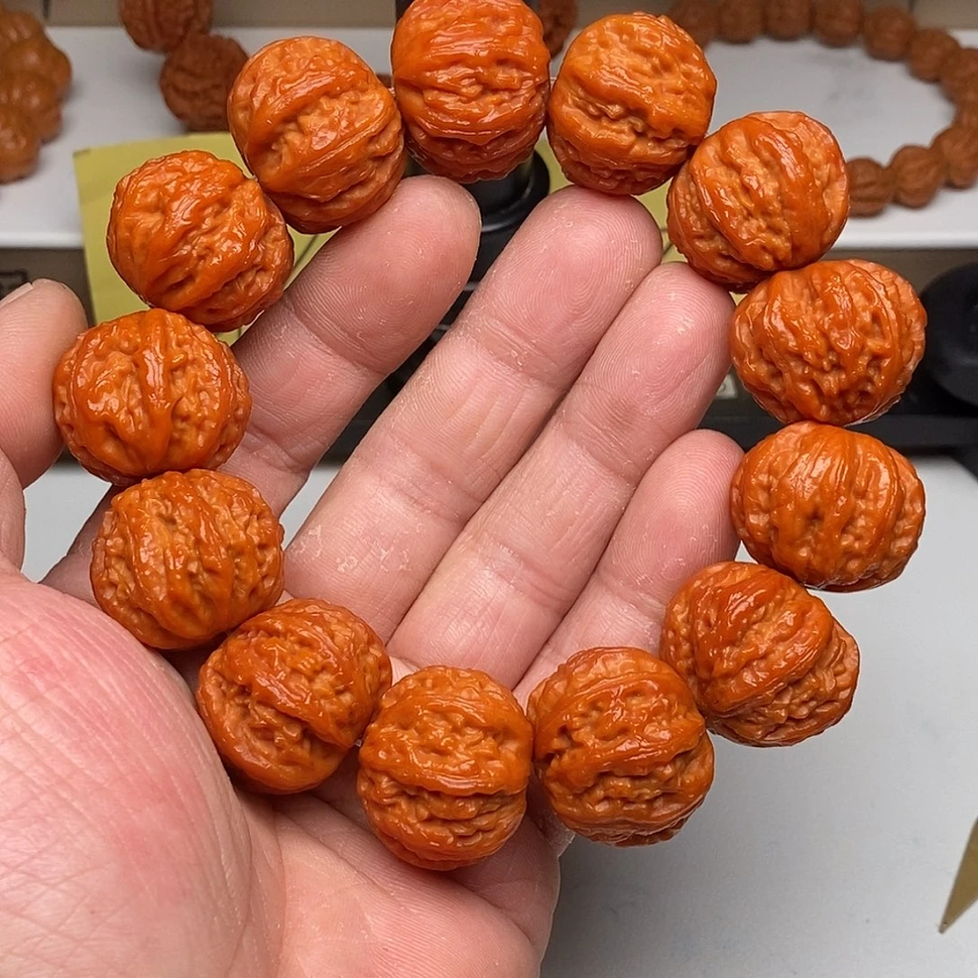 木质类文玩核桃2.5八棱磨盘