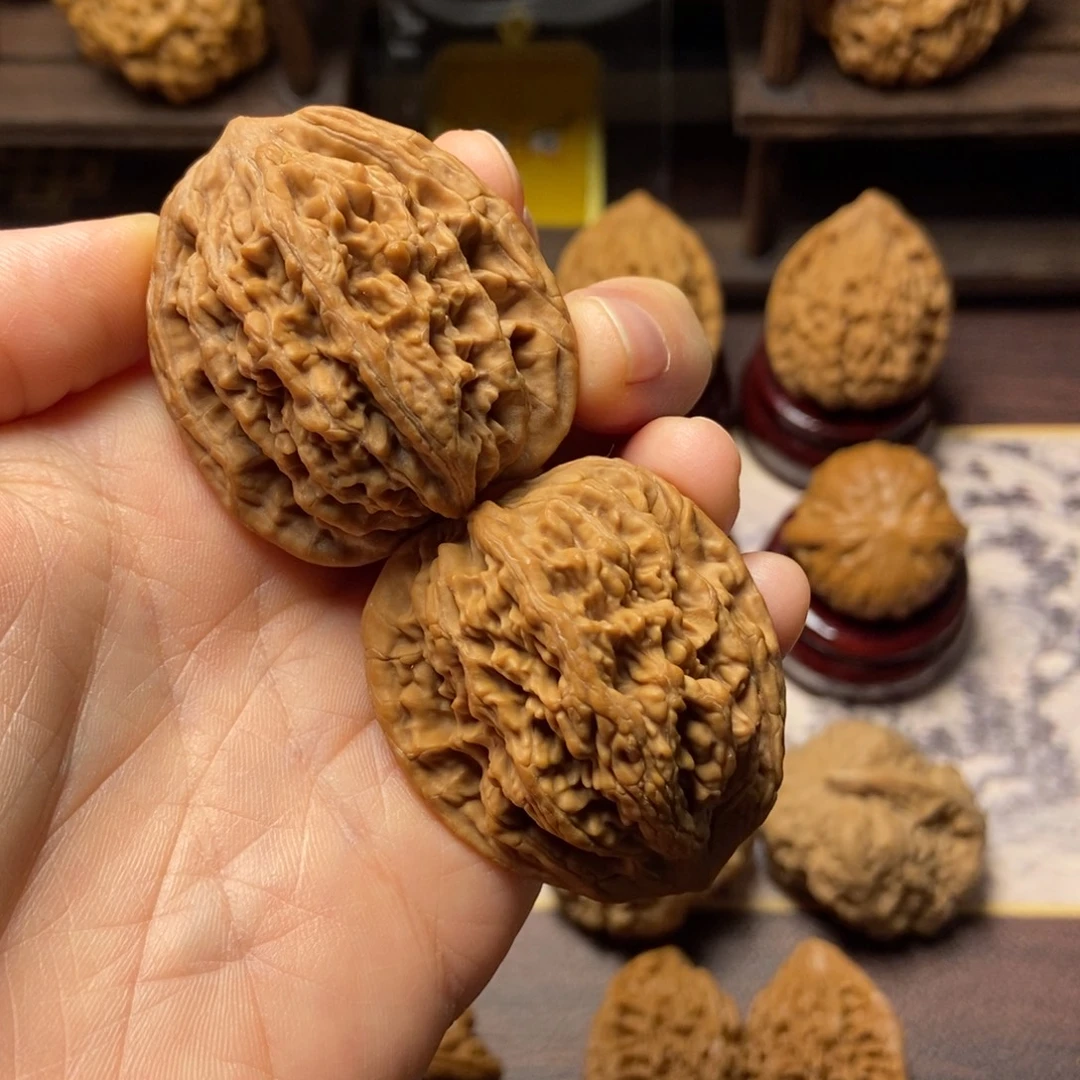 文玩核桃把件全品麦穗糊涂39