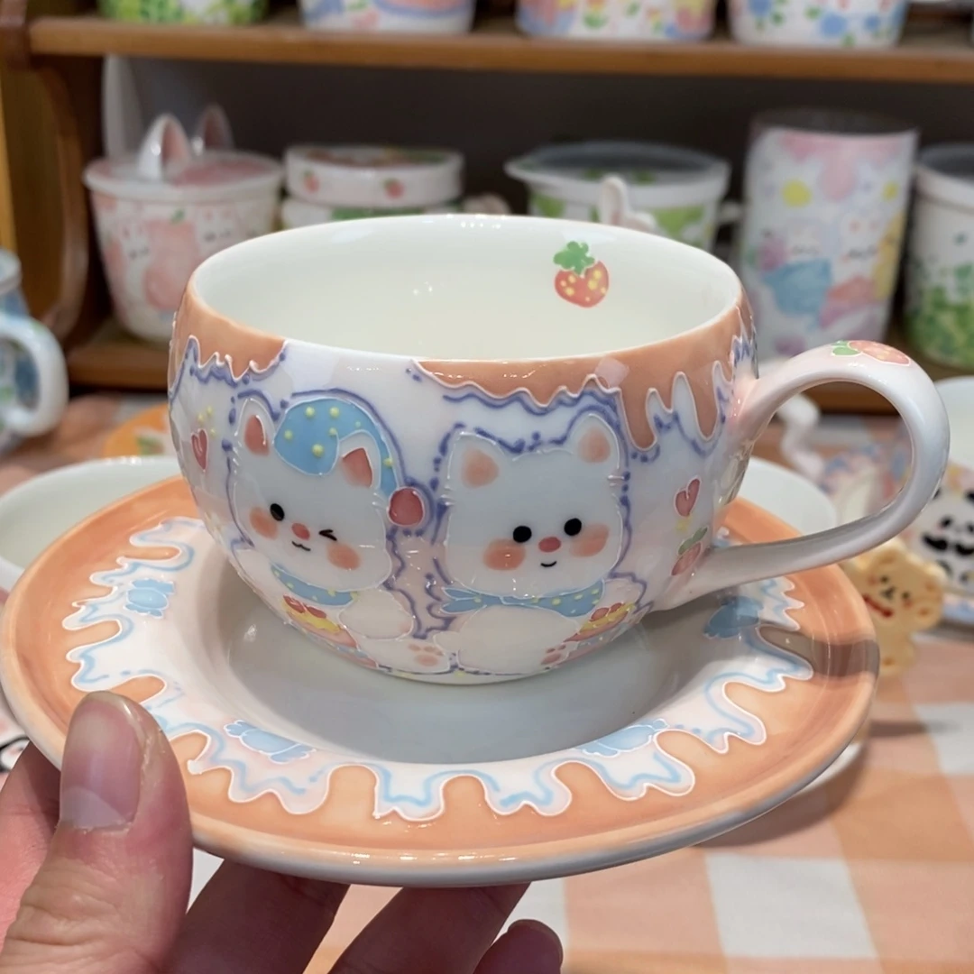 瓷片西高地咖啡杯福利