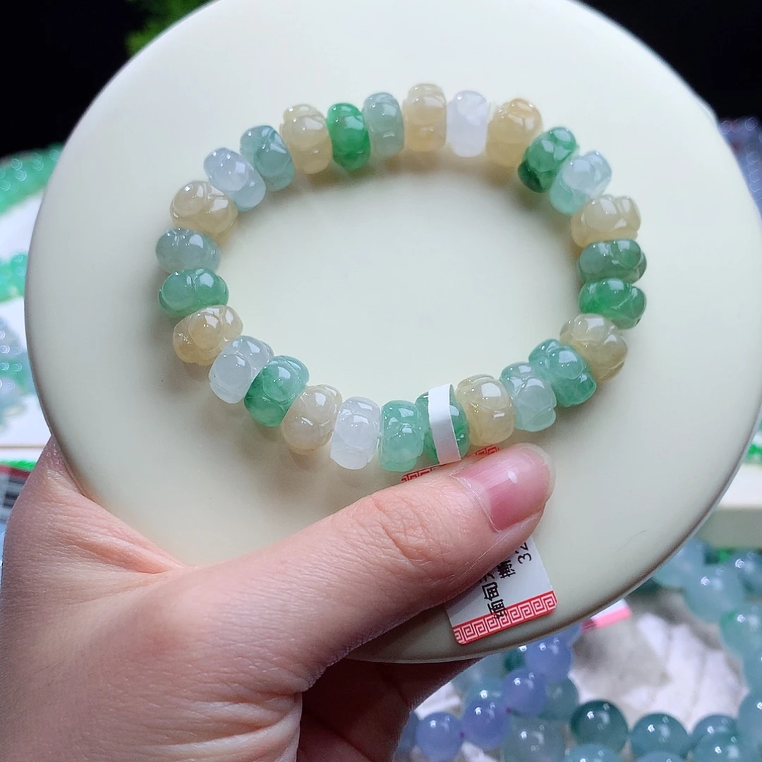 翡翠未镶嵌手串卡10